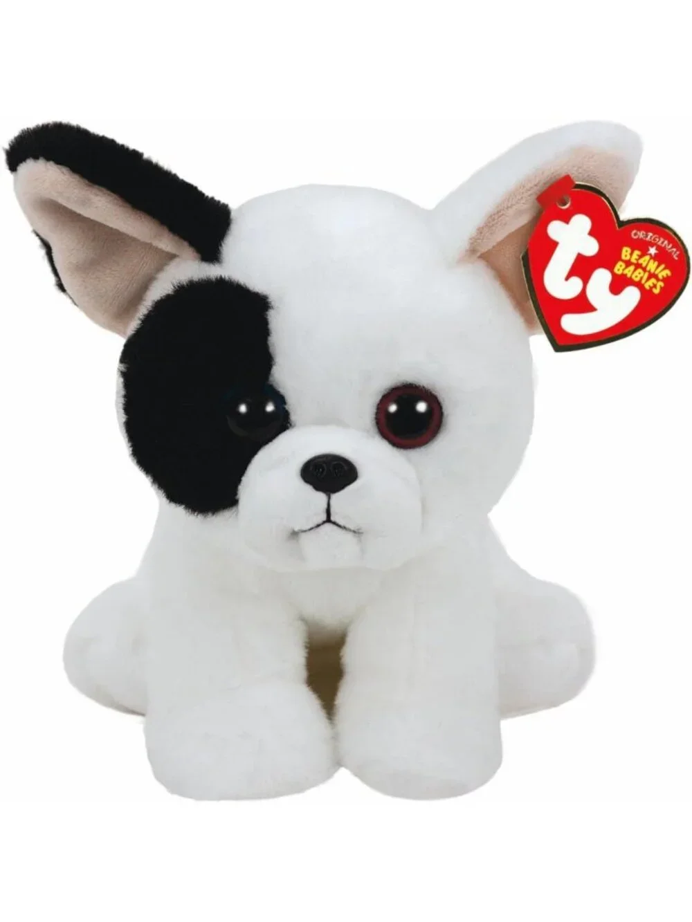 Adorable Multicolored French Bulldog Beanie Baby, 15cm Plush Toy, Collectible